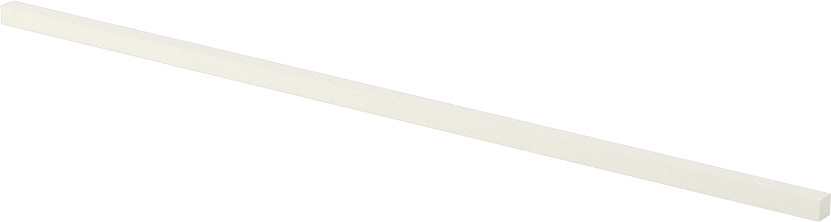 Ekstra Yüksek Sıcaklık Cam-Mika Seramik, Kolay İşlenebilir, 1/4" Kalınlıkta Çubuk, 1/4“ Genişlik x 12” Uzunluk