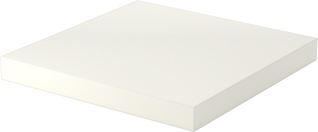 Ekstra Yüksek Sıcaklık Cam-Mika Seramik, Kolay İşlenebilir, 6“ x 6” Levha, 5/8" Kalınlık