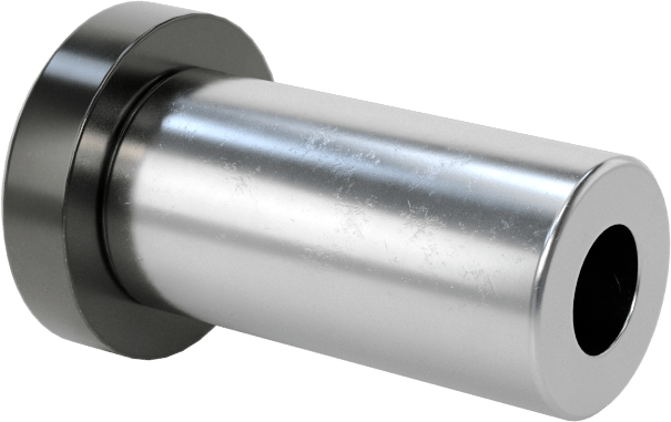 Başlıklı Presle Takılan Matkap Burcu, 0.125" ID, 1/4" OD, 1/2" Uzunluk