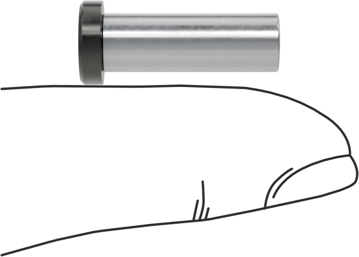 Başlıklı Presle Takılan Matkap Burcu, 0.125" ID, 1/4" OD, 3/4" Uzunluk