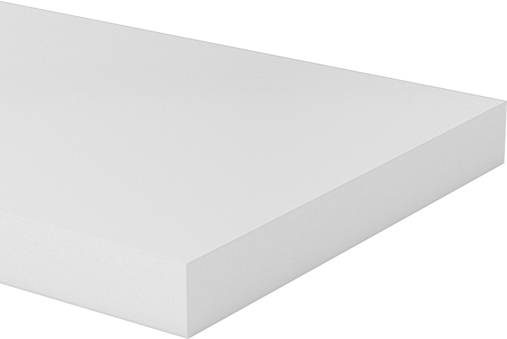 Asetal Çubuk, 1/4" Kalınlık, 2 inç Genişlik