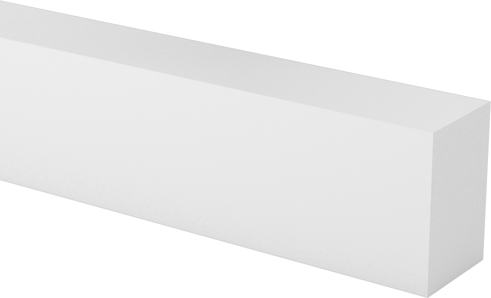 Asetal Çubuk, 1-1/2" Kalınlık, 1" Genişlik