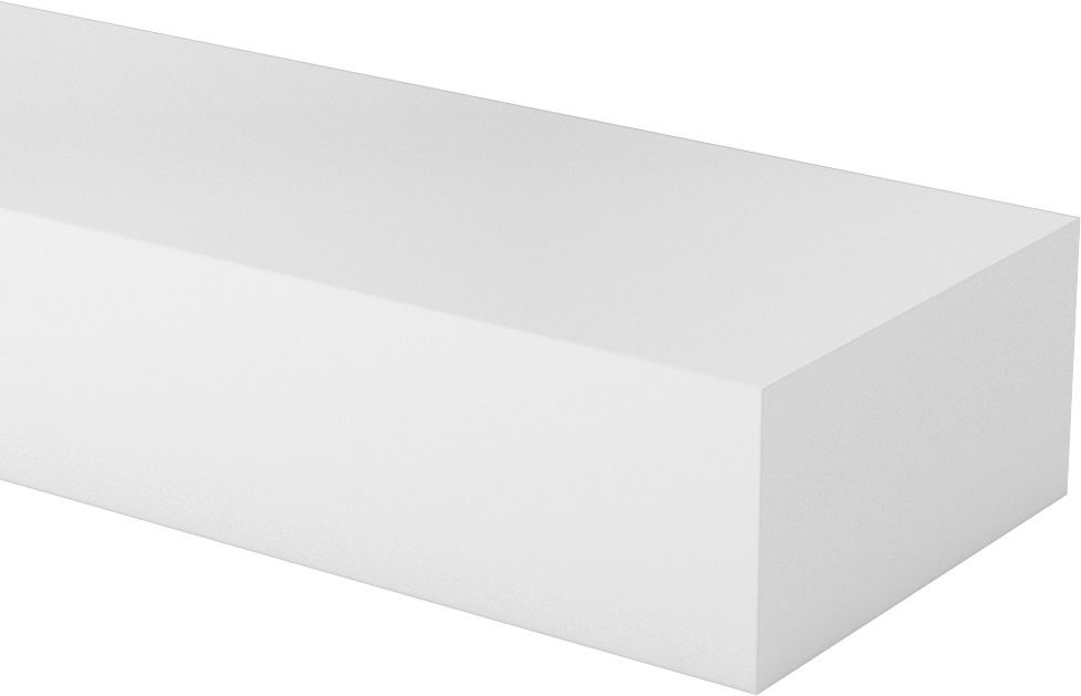 Asetal Çubuk, 1-1/2" Kalınlık, 3" Genişlik