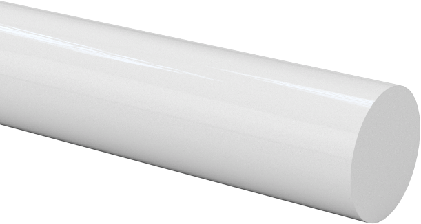 Kimyasallara Dayanıklı Kaygan PTFE Çubuk, 0,05 inç Çap, 25 Fit Uzunluk