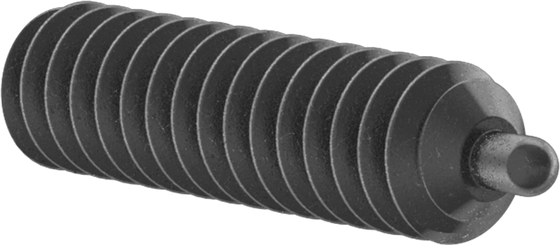 Çelik Altıgen Tahrikli Uzun Burunlu Yaylı Piston, 6-32 Diş, 0,5-1,5 lb. Burun Kuvveti