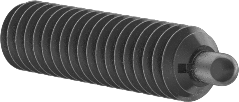Çelik Altıgen Tahrikli Uzun Burunlu Yaylı Piston, 8-32 Diş, 0,7-2,3 lb. Burun Kuvveti