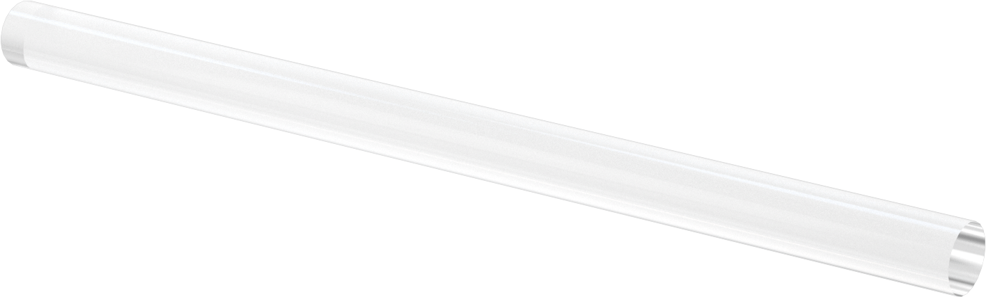 Borosilikat Cam Çubuk, 1-1/2" Çap, 24 inç Uzunluk