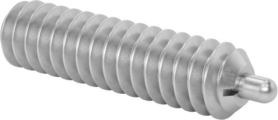 18-8 Paslanmaz Çelik Uzun Burunlu Yaylı Piston, 6-32 Diş, 1,5-4,5 lb. Burun Kuvveti