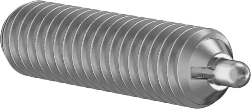 18-8 Paslanmaz Çelik Uzun Burunlu Yaylı Piston, 6-32 Diş, 0,5-1,5 lb. Burun Kuvveti