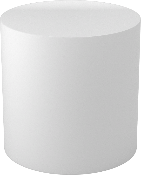 Asetal Disk, Beyaz, 3" Çap, 3" Uzunluk