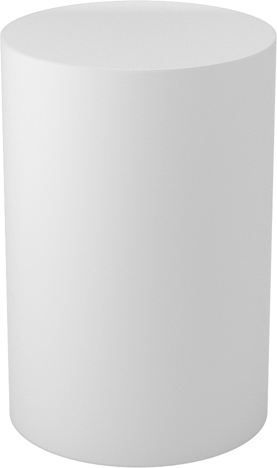Asetal Disk, Beyaz, 4" Çap, 6 inç Uzunluk