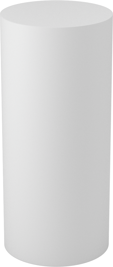 Asetal Disk, Beyaz, 4" Çap, 9 inç Uzunluk
