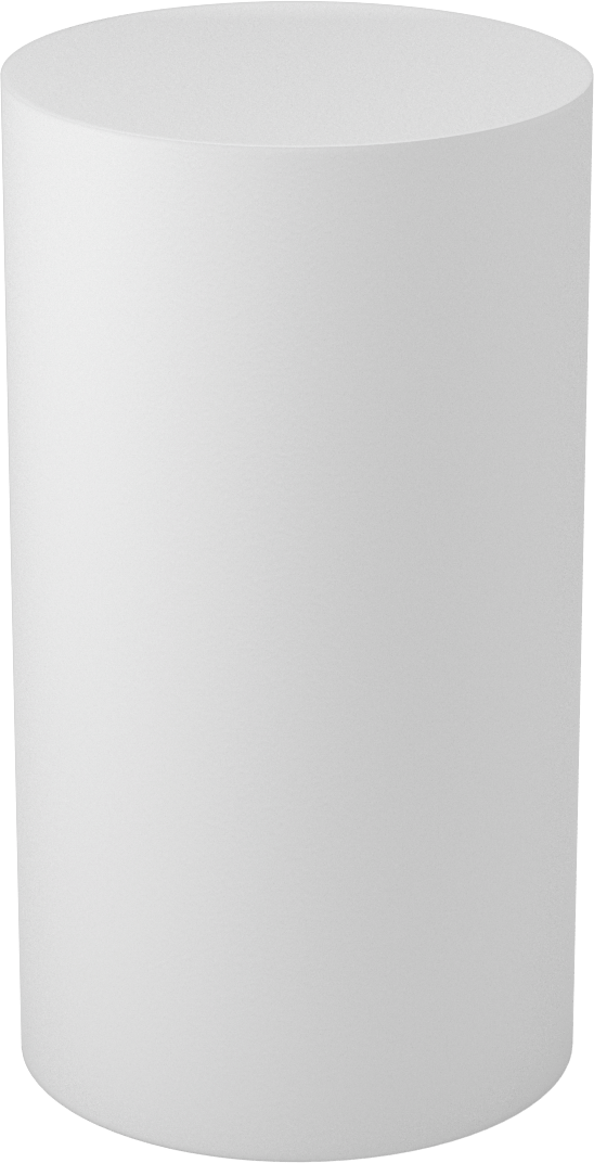 Asetal Disk, Beyaz, 5" Çap, 9 inç Uzunluk