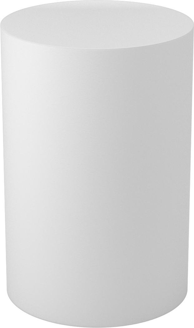 Asetal Disk, Beyaz, 6" Çap, 9 inç Uzunluk