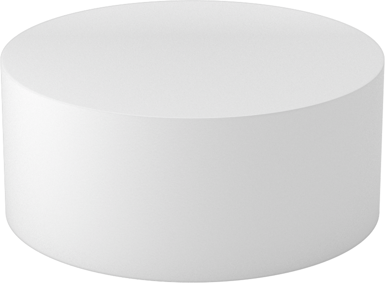 Asetal Disk, Beyaz, 7" Çap, 3" Uzunluk