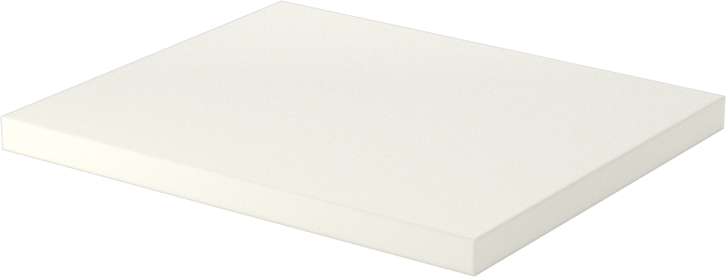 Elektrik Yalıtımlı Bor Nitrür Seramik, 5“ x 6” Levha, 3/8" Kalınlık