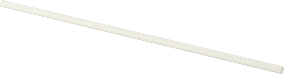 Elektrik Yalıtımlı Bor Nitrür Seramik, 1/4" Çaplı Çubuk, 12" Uzunluk