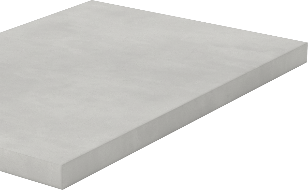 Kolay İşlenebilir Cam-Mika Seramik, -330° ila 930°F, 10“ x 14” Levha, 3/4" Kalınlık