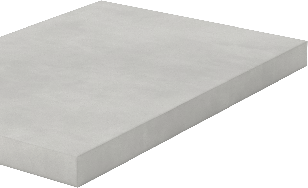 Kolay İşlenebilir Cam-Mika Seramik, -330° ila 930°F, 10“ x 14” Levha, 1" Kalınlık