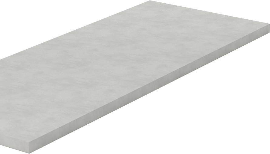 Kolay İşlenebilir Cam-Mika Seramik, -330° ila 930°F, 2“ x 5” Levha, 1/8" Kalınlık