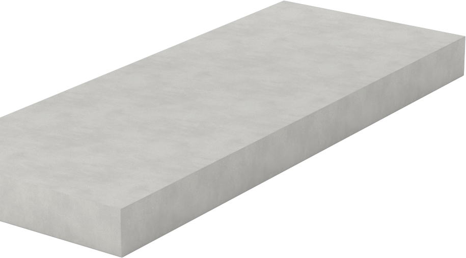 Kolay İşlenebilir Cam-Mika Seramik, -330° ila 930°F, 2“ x 5” Levha, 3/8" Kalınlık