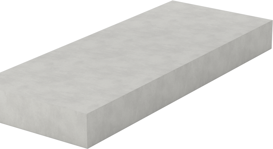 Kolay İşlenebilir Cam-Mika Seramik, -330° ila 930°F, 2“ x 5” Levha, 1/2" Kalınlık