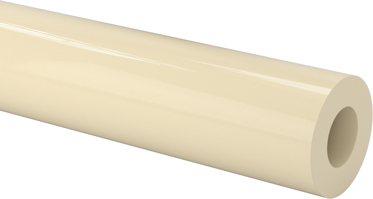 İşlenmesi Kolay Aşınmaya Dayanıklı Döküm Naylon Boru, 3" OD, 1-1/2" ID