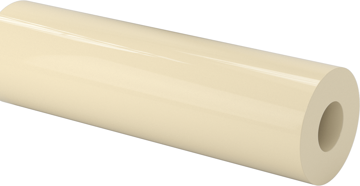 İşlenmesi Kolay Aşınmaya Dayanıklı Döküm Naylon Boru, 3-1/2" OD, 1-1/2" ID