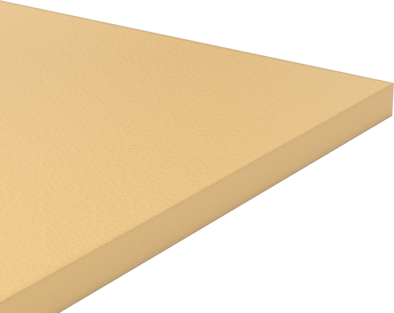 Kevlar Dolgulu Aşınmaya Dayanıklı Naylon Levha, 6" x 6" x 1/4"