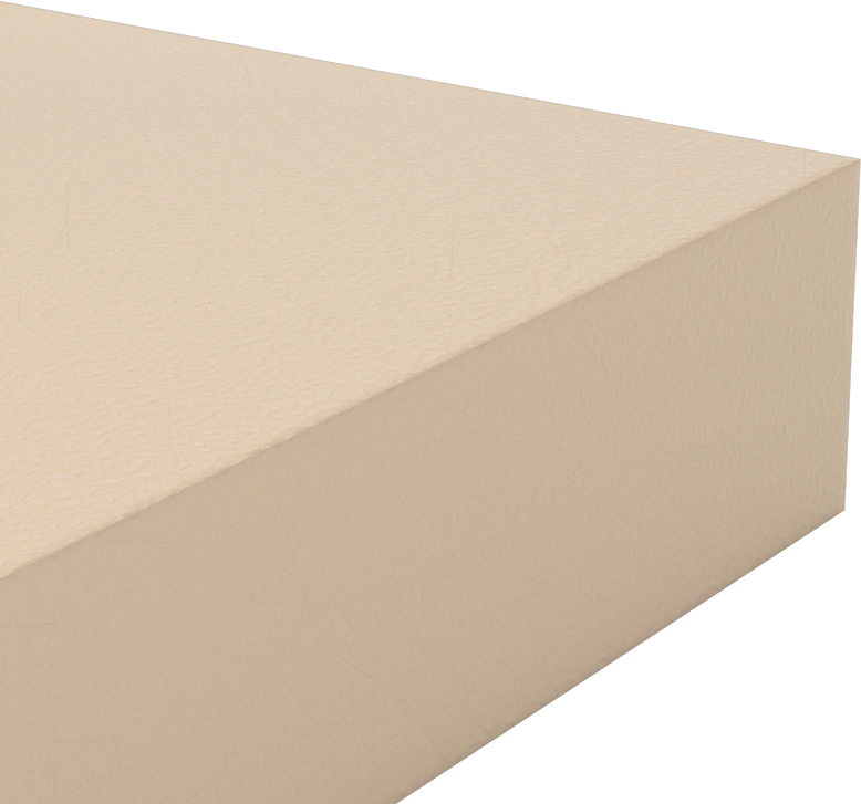Aşınmaya ve Kimyasallara Dayanıklı PEEK, Levha, 6" x 6" x 1-1/4"