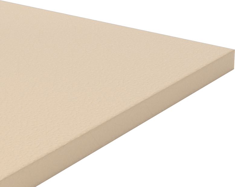 Aşınmaya ve Kimyasallara Dayanıklı PEEK, Levha, 6" x 6" x 1/4"