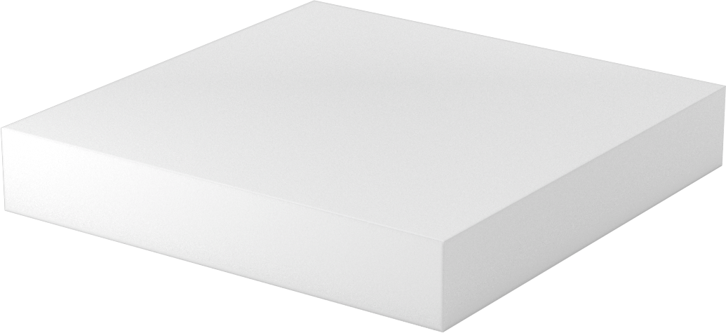 İşlenmesi Kolay Aşınmaya Dayanıklı Döküm Naylon Levha, 6" x 6" x 1"