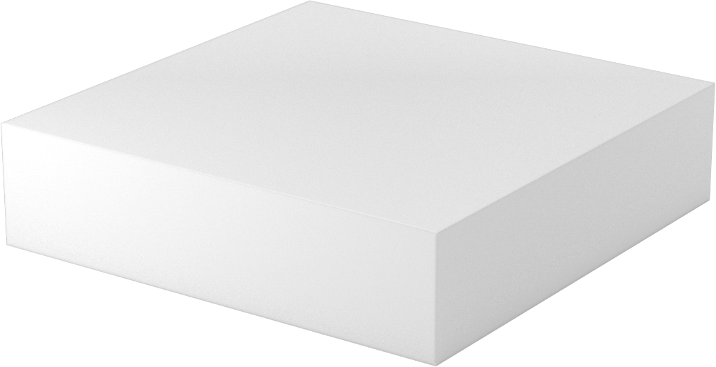 İşlenmesi Kolay Aşınmaya Dayanıklı Döküm Naylon Levha, 6" x 6" x 1-1/2"