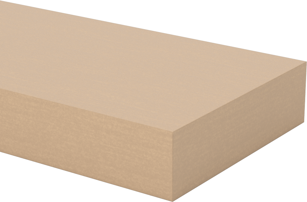 HDPE Sentetik Ahşap, Kahverengi, 1-1/2“ x 5-1/2” x 6 Fit Uzunluk