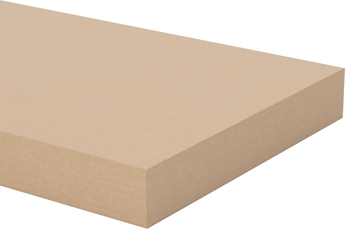 HDPE Sentetik Ahşap, Kahverengi, 1-1/2“ x 9-1/2” x 12 Fit Uzunluk