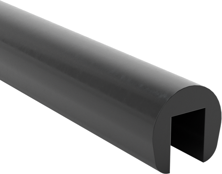 Neopren Kauçuk Kenar Çıtası, 1/4“ Genişlik x 11/32” İç Yükseklik