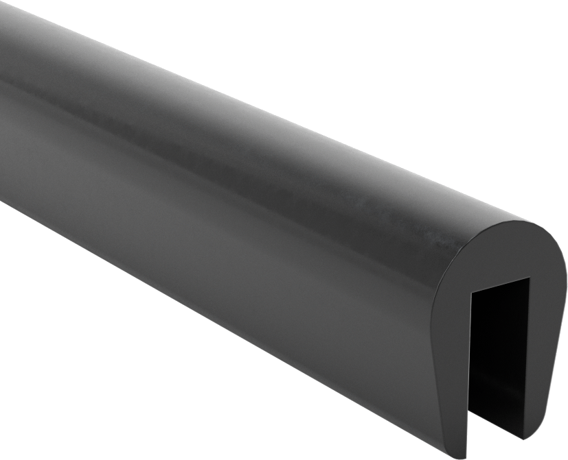 Neopren Kauçuk Kenar Çıtası, 1/4“ Genişlik x 37/64” İç Yükseklik
