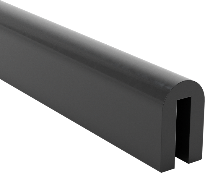 Neopren Kauçuk Kenar Çıtası, 1/16“ Genişlik x 1/4” İç Yükseklik
