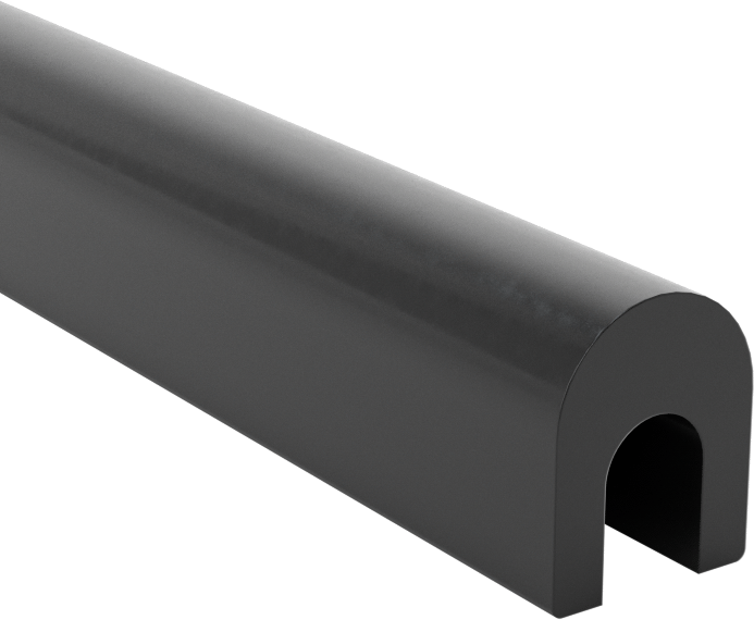 Neopren Kauçuk Kenar Çıtası, 1/8“ Genişlik x 1/4” İç Yükseklik