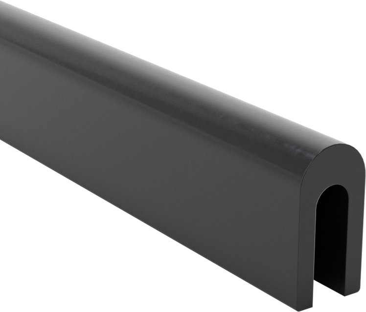 Neopren Kauçuk Kenar Çıtası, 1/8“ Genişlik x 7/16” İç Yükseklik