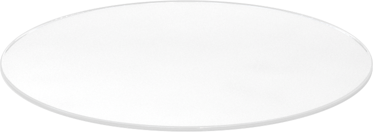 Şeffaf Polikarbonat Disk, 1/16" Uzunluk, 6" Çap