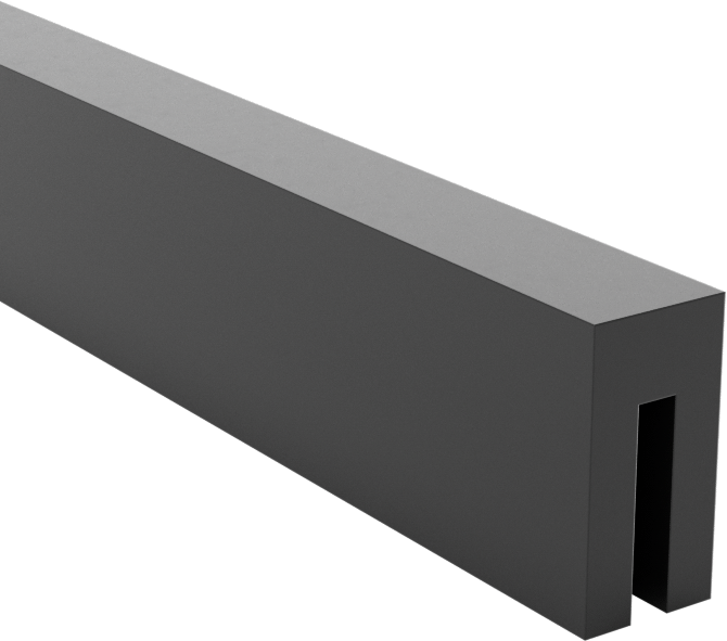 SBR Kauçuk Kenar Çıtası, 1/32" İç Genişlik, 5/32" İç Yükseklik
