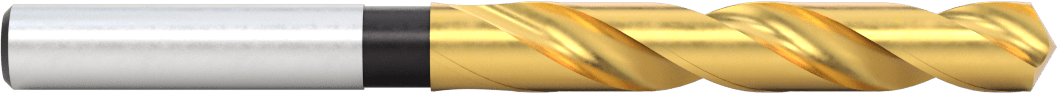 TiN Kaplamalı 1/2" Çaplı Daraltılmış Şaftlı Matkap Ucu, 17/32" Boyut