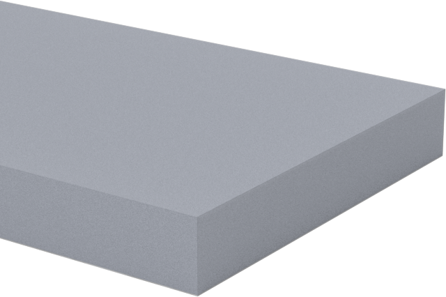 Ultra Uyumlu Hafif Hizmet Vinil Köpük Şerit, Arka Yüzü Yapışkanlı, Gri, 3/4" Genişlik, 1/8" Kalınlık, 100 Fit Uzunluk