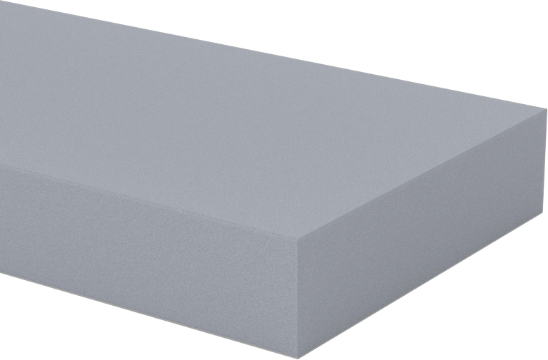 Ultra Uyumlu Hafif Hizmet Vinil Köpük Şerit, Arka Yüzü Yapışkanlı, Gri, 2 inç Genişlik, 1/2" Kalınlık, 25 Fit Uzunluk