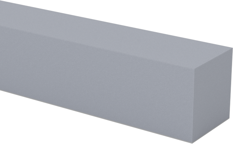 Ultra Uyumlu Hafif Hizmet Vinil Köpük Şerit, Arka Yüzü Yapışkanlı, Gri, 1/2" Genişlik, 1/2" Kalınlık, 25 Fit Uzunluk