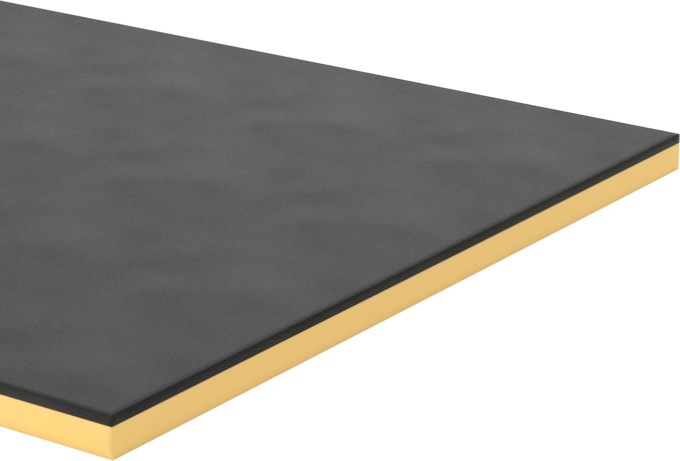 Çift Renkli Alet Düzenleme Köpüğü, 27" x 24", 1/4" Kalınlıkta Siyah, Arka Yüzü Yapışkanlı, 3/4" Kalınlık Sarı