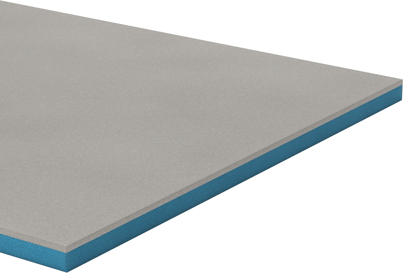 Çift Renkli Alet Düzenleme Köpüğü, 24" x 27", 1/4“ Kalınlıkta Gri, Yapışkanlı ve 3/4” Kalınlıkta Mavi