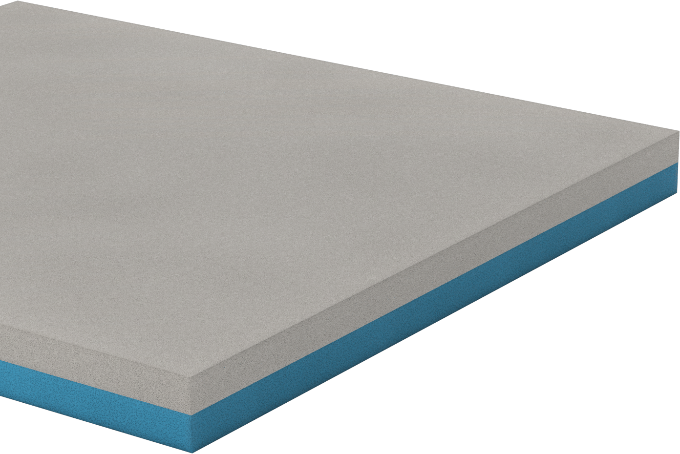Çift Renkli Alet Düzenleme Köpüğü, 24" x 27", 1“ Kalınlıkta Gri, Yapışkanlı ve 1” Kalınlıkta Mavi