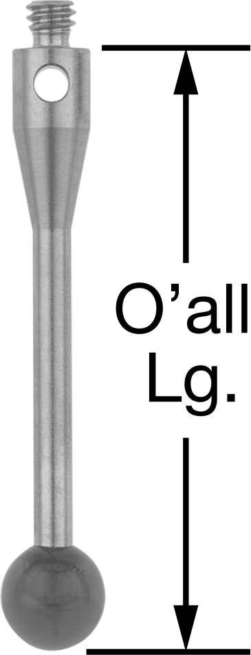 Renishaw Prob İğnesi, Yakut Top Uçlu, M2 x 0.4 mm, Model Numarası A-5000-4161